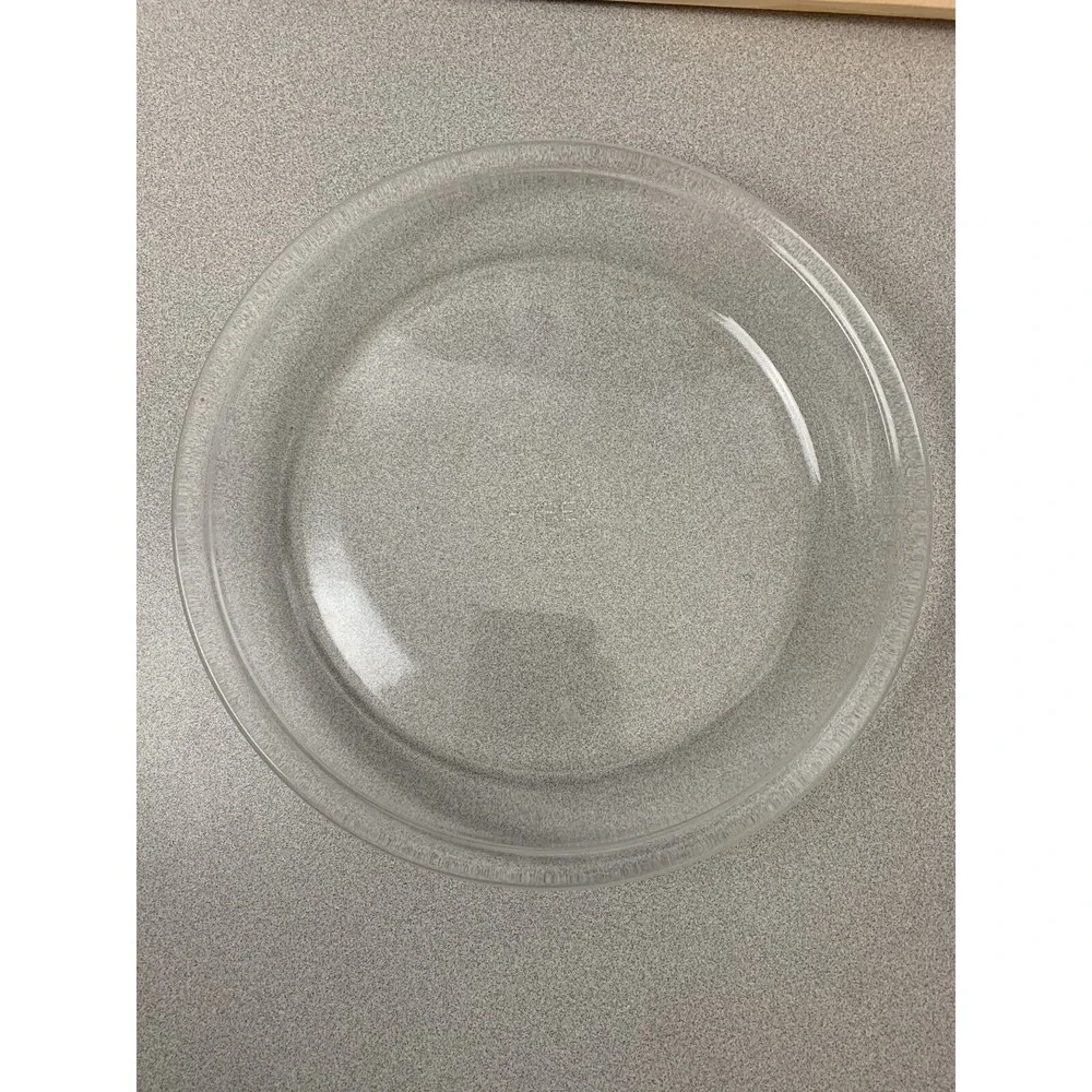 PYREX #209 Pie Dish 9‎ Inch Baking Plate Clear Glass CC-21 Made In USA Ovenware